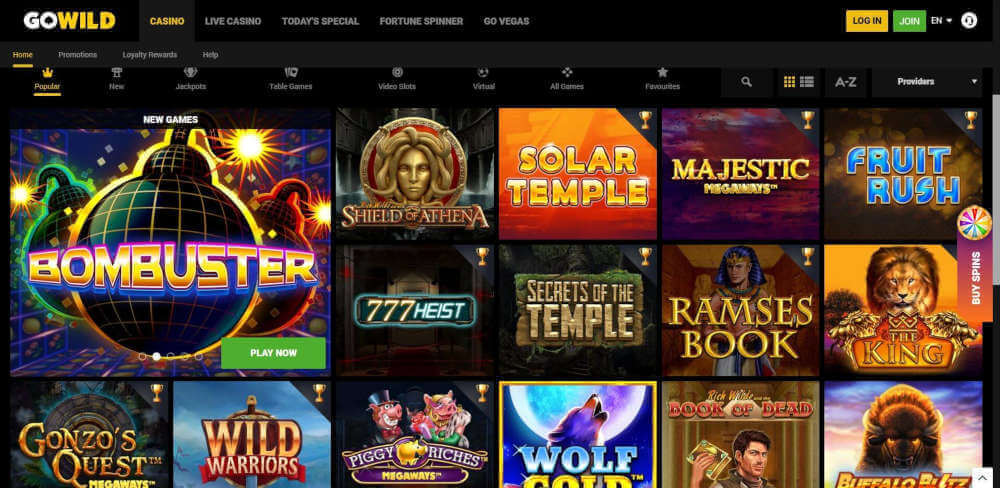 GoWild Casino Games Review