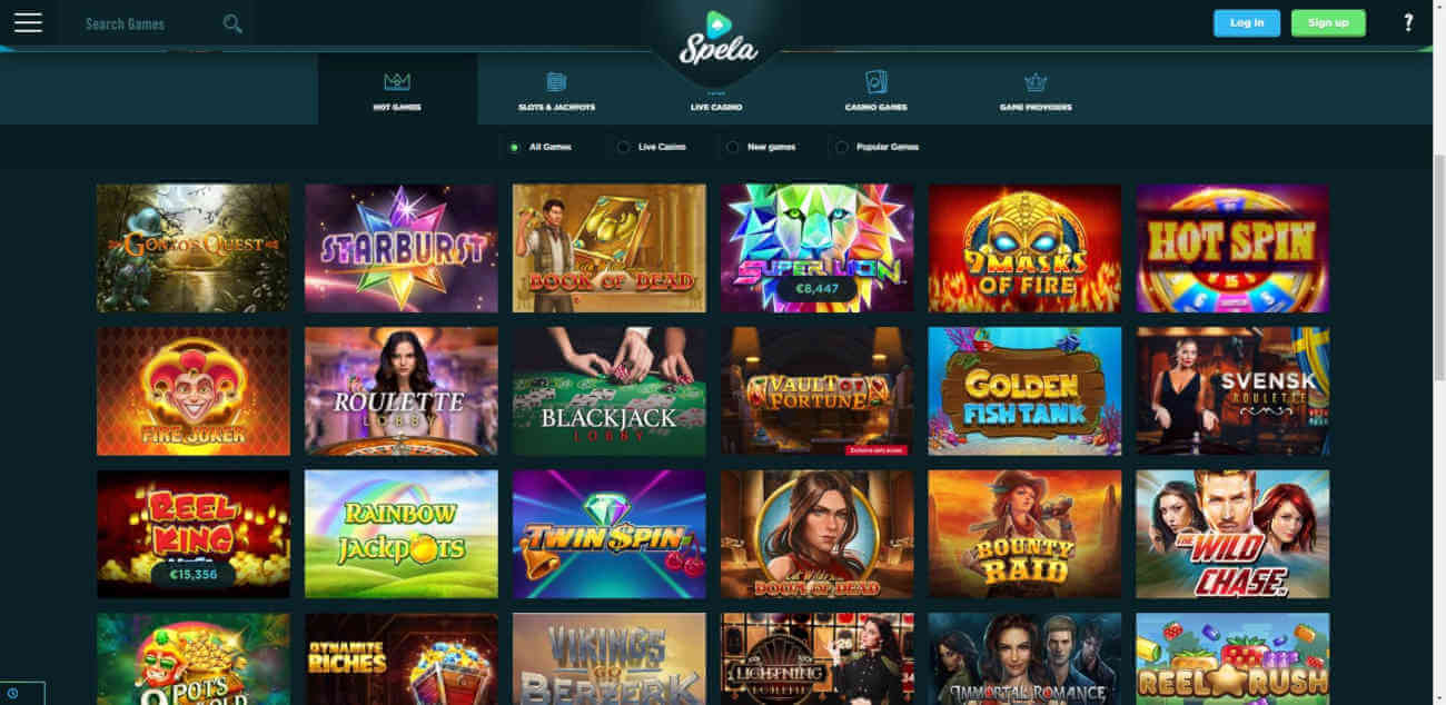 Spela Casino Games Review