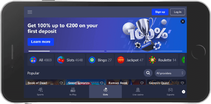 betmaster mobile screenshot