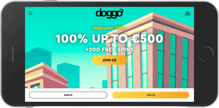 doggo casino mobile view